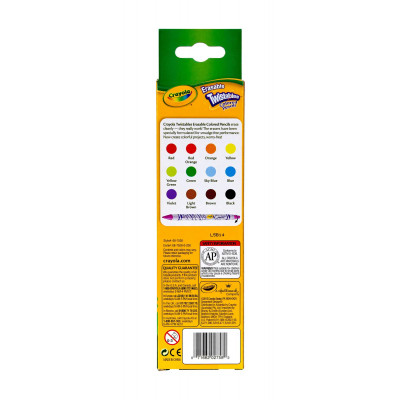 Олівці кольорові Crayola Твіст викручуються та стираються 12 шт (256360.024)