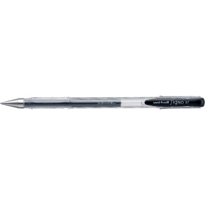 Ручка гелева UNI Signo Fine 0,7 мм чорний (UM-100.(07).Black)
