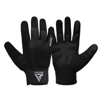 Рукавички для фітнесу RDX W1 Full Finger Plus Black XL (WGA-W1FB-XL+)