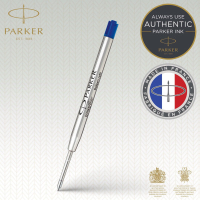 Стержень кульковий Parker QuinkFlow синій M блістер (10 232BLU)