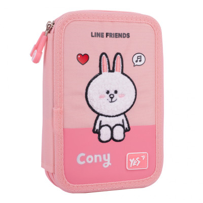 Пенал Yes Line Friends Pretty Choco and Cony HP-01 твердий подвійний (533638)