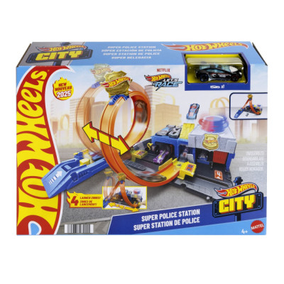 Автотрек Hot Wheels City Суперполіцейський відділок (JBM71)