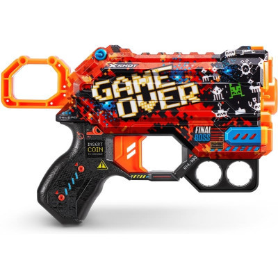 Іграшкова зброя Zuru X-Shot Швидкострільний бластер Skins Menace Game Over (8 патронів) (36515B)