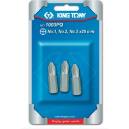 Набір біт KING TONY 1/4&quot; 3 шт. (1025P SERIES) (1003PQ)