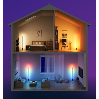 Світильник Govee H607C Floor Lamp 2, 1725Lm, RGBICWW, WI-FI/Bluetooth, black (H607C311)