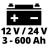 Пуско зарядний пристрій Einhell CE-BC 30 M, 12/24 В, 3-600 А/г, макс. 30А (1002275)