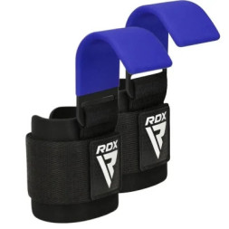 Гаки для тяги на зап'ястя RDX W5 Gym Hook Strap Blue Plus (WAN-W5U+)