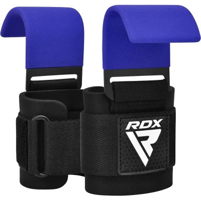 Гаки для тяги на зап&#039;ястя RDX W5 Gym Hook Strap Blue Plus (WAN-W5U+)