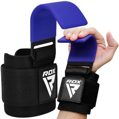 Гаки для тяги на зап&#039;ястя RDX W5 Gym Hook Strap Blue Plus (WAN-W5U+)