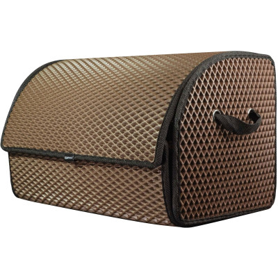 Сумка-органайзер EVAtech M-PRO 32x50x30 см. Ромб коричневий з чорним кантом (BS13642OM3RZB)
