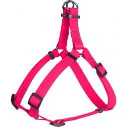Шлея для собак WAUDOG Waterproof металічна пряжка-фастекс Ш 15 мм Д 40-55 см рожева (27647)
