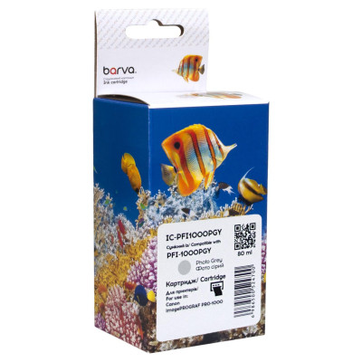 Картридж Barva Canon PFI-1000PGY 0553C001 80мл photo gray (IC-PFI1000PGY)