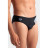 Плавки Arena Stripe Swim Briefs 007929-550 чорний, сірий 90 (3468337395201)