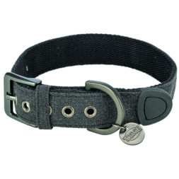 Нашийник для тварин Trixie CityStyle екстраширокий S–M 30–37 см 25 мм чорний (4053032681774)