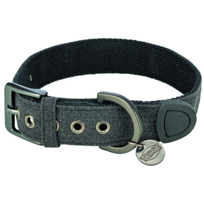 Нашийник для тварин Trixie CityStyle екстраширокий S–M 30–37 см 25 мм чорний (4053032681774)