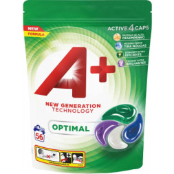 Капсули для прання A+ Optimal 4 в 1 56 шт. (8435495818175/8435495836124)