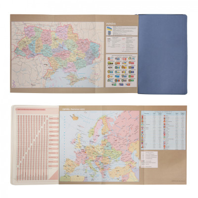 Тижневик Leo planner датований 2026 &quot;Glory&quot;, м‘який, блакитний, 352 сторінки (252631)