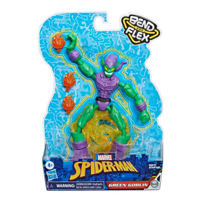 Фігурка для геймерів Hasbro Spider-Man Bend and Flex Зелений гоблін 15 см (E7335_E8973)