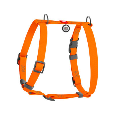 Шлея для собак WAUDOG Waterproof Н-подібна анатомічна М помаранчева (32814)
