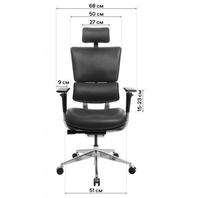 Офісне крісло GT Racer X-807 Black (X-807 Leather Black (P-02))