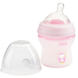Пляшечка для годування Chicco Natural Feeling Color 150 мл +0 міс Рожева (81311.10)