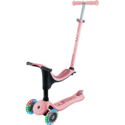 Самокат Globber Go Up Sporty Led пастельно-рожевий (452-710-4)