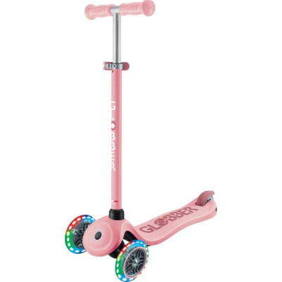 Самокат Globber Go Up Sporty Led пастельно-рожевий (452-710-4)