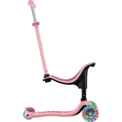 Самокат Globber Go Up Sporty Led пастельно-рожевий (452-710-4)