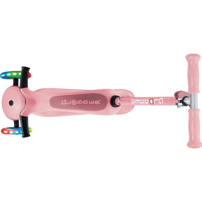 Самокат Globber Go Up Sporty Led пастельно-рожевий (452-710-4)