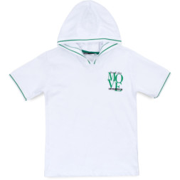 Футболка дитяча Blueland з капюшоном (12530-122G-white)