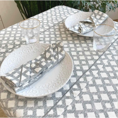 Серветка на стіл Прованс Avantime Лофт Сірий 40х40 см (17319)