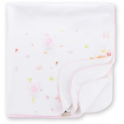 Ковдра дитяча Bibaby з ніжними квіточками (64175-pink)