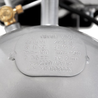 Компресор Sigma двоциліндровий 2.5кВт 455л/хв 10бар 50л (2 крана) (7043721)