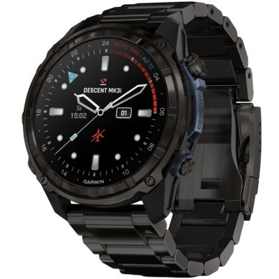 Смарт-годинник Garmin Descent Mk3i, 51mm, Crbn Gry DLC Ti/Ti, Dive Computer, GPS дайвінг комп&#039;ютер (010-02752-14)
