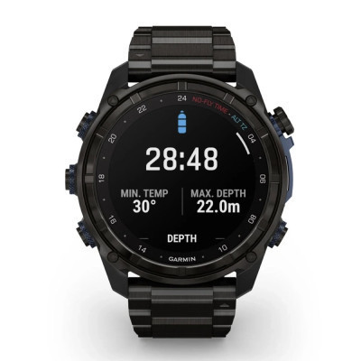 Смарт-годинник Garmin Descent Mk3i, 51mm, Crbn Gry DLC Ti/Ti, Dive Computer, GPS дайвінг комп&#039;ютер (010-02752-14)