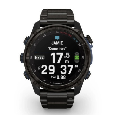 Смарт-годинник Garmin Descent Mk3i, 51mm, Crbn Gry DLC Ti/Ti, Dive Computer, GPS дайвінг комп&#039;ютер (010-02752-14)