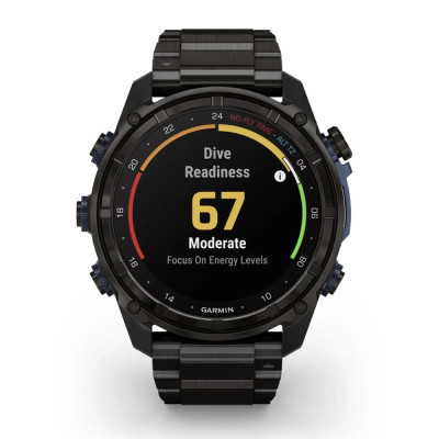 Смарт-годинник Garmin Descent Mk3i, 51mm, Crbn Gry DLC Ti/Ti, Dive Computer, GPS дайвінг комп&#039;ютер (010-02752-14)