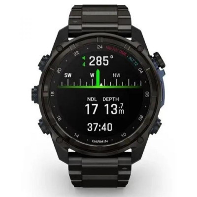 Смарт-годинник Garmin Descent Mk3i, 51mm, Crbn Gry DLC Ti/Ti, Dive Computer, GPS дайвінг комп&#039;ютер (010-02752-14)