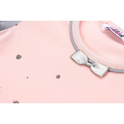 Піжама дитяча Matilda сорочка Із зірочкамі (7992-2-92G-pink)