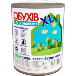 Паперові рушники Обухів Еко Комфорт 77 метрів 350 відривів 2 шари 1 рулон (4820003838600)