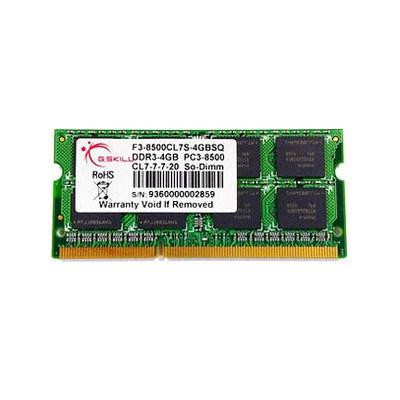 Модуль пам&#039;яті для ноутбука SoDIMM DDR3 4GB 1066 MHz G.Skill (F3-8500CL7S-4GBSQ)