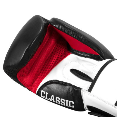 Боксерські рукавички Title Classic Leather 2.0 Black/White/Red M 12 oz (CSBGL2 M BK/WH/RD)