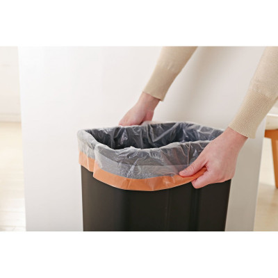 Контейнер для сміття JAH з педаллю і внутрішнім відром срібний металік 30 л (6311)