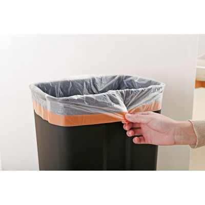 Контейнер для сміття JAH з педаллю і внутрішнім відром срібний металік 30 л (6311)