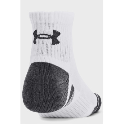 Шкарпетки Under Armour 1379528-100 Performance Cotton 3 пари Qtr білий MD (196883995233)