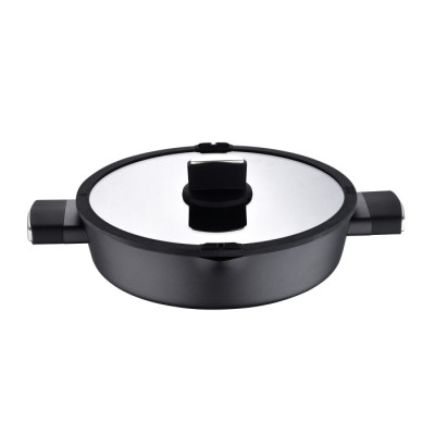Сотейник Bergner Ion з кришкою 3.37 л (BG-35803-BK)