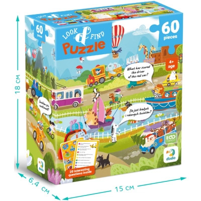 Пазл DoDo Вімельпазл Диво-транспорт, 60 елементів (300660)