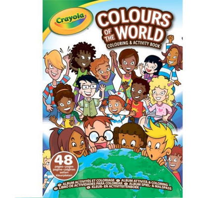 Набір для творчості Crayola Colours of the World Розмальовка, 48 сторінок (04-2668)