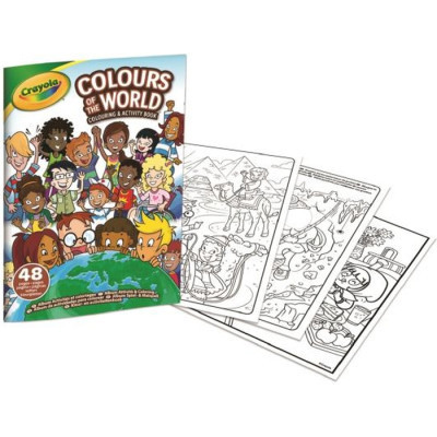 Набір для творчості Crayola Colours of the World Розмальовка, 48 сторінок (04-2668)