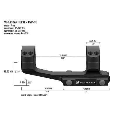 Кріплення для прицілу Vortex Pro 30mm Cantilever mount (CVP-30) (930351)